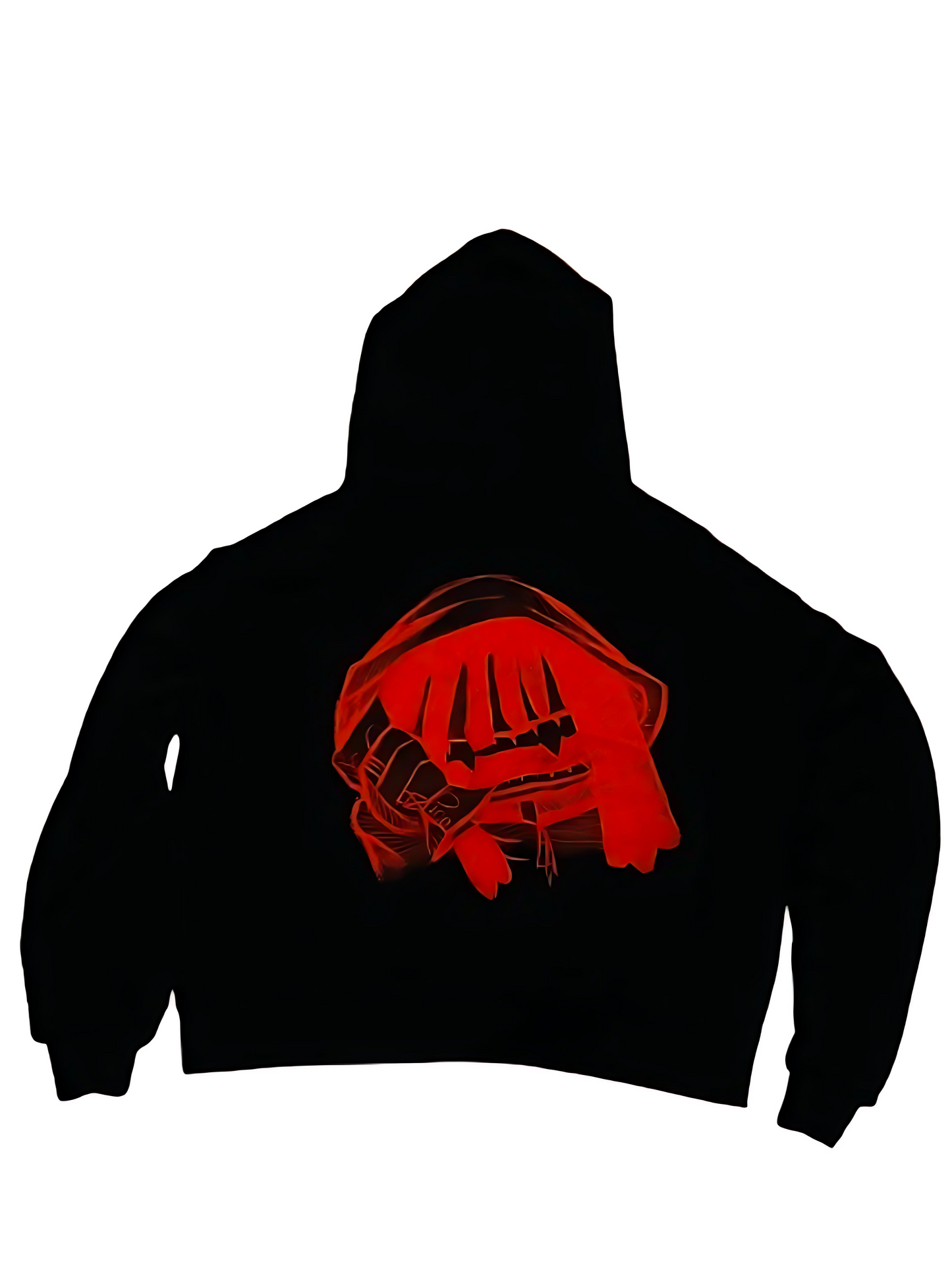 BLACK BOXY HOODIE