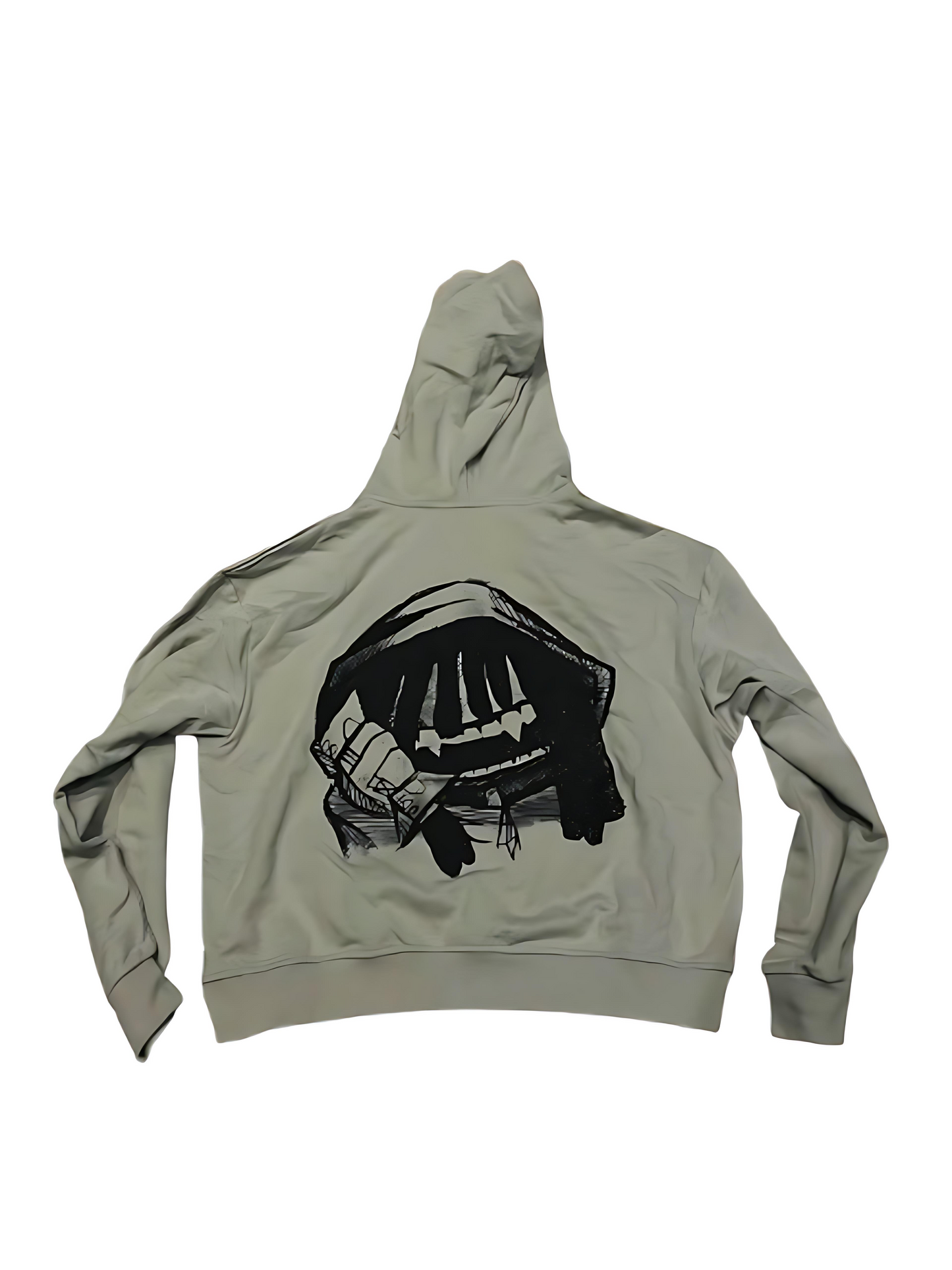 GREY BOXY HOODIE