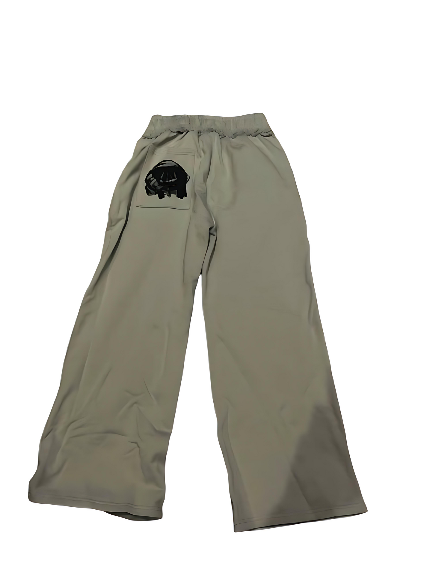 DISTRESSED GREY BAGGY JOGGERS