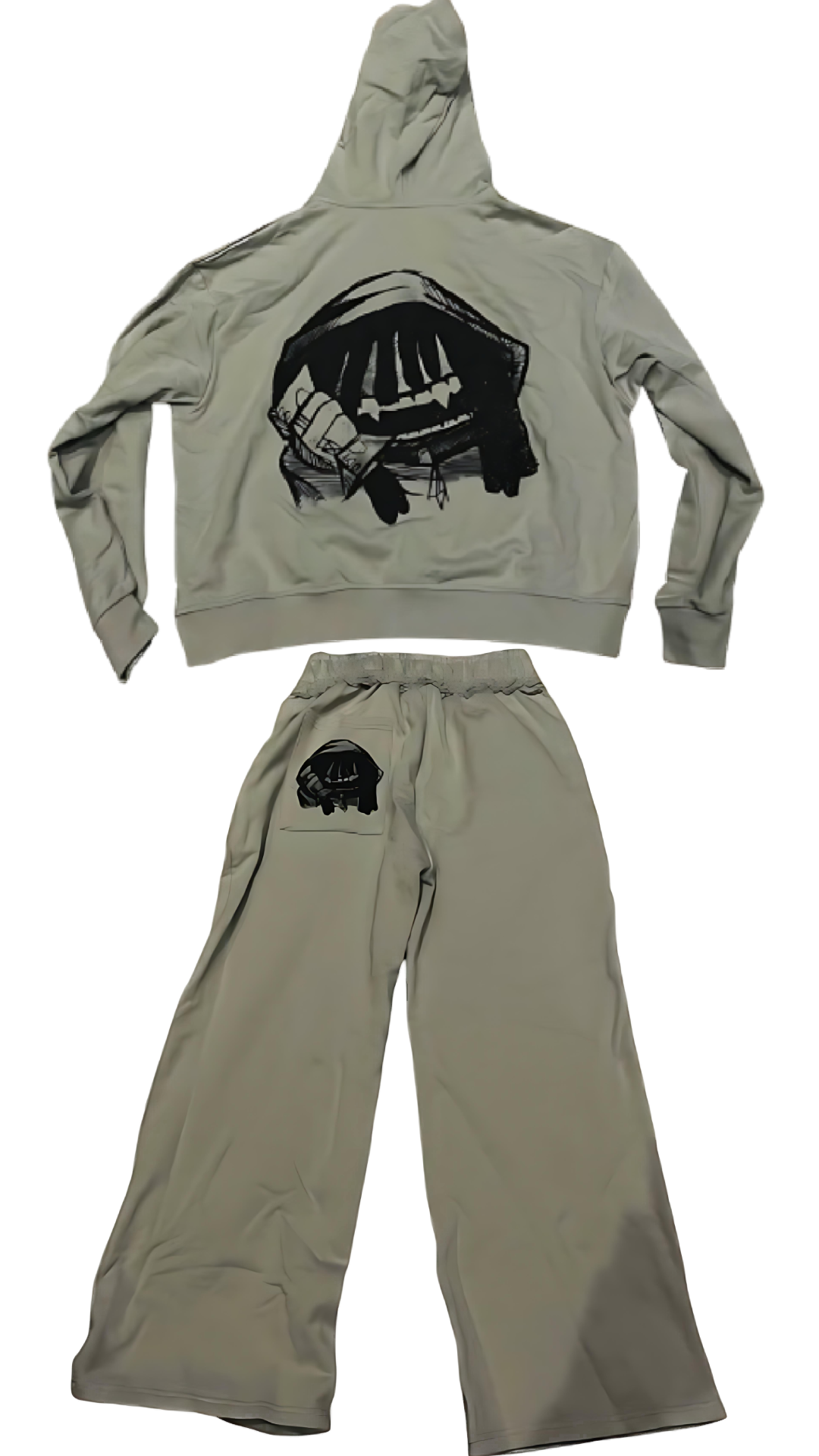 FULL DISTRESSED FIT GREY